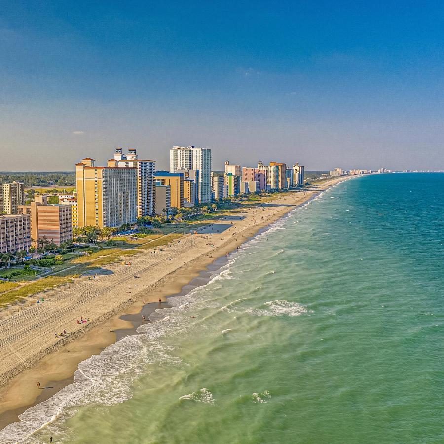 マートルビーチ Soothing Oceanview Getaway -- Free Wi-Fi & Free Parking, New Listingアパートホテル エクステリア 写真